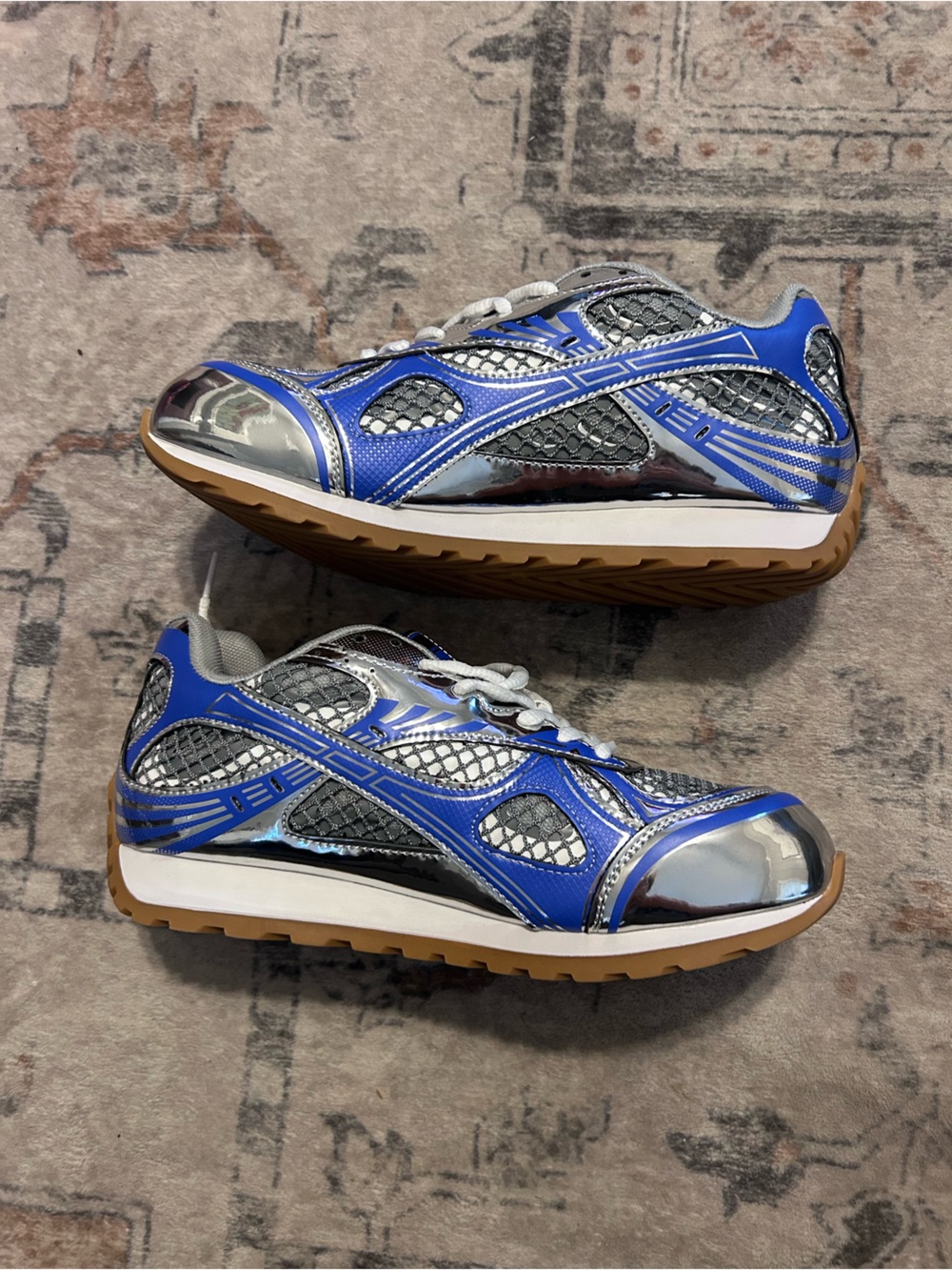 Bottega Veneta Blue Silver, size 7 , no box - Picture 2 of 5